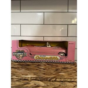 1989 TYCO DIXIE'S‎ DINER 50's STYLE CONVERTIBLE BUICK CAR PINK #1750